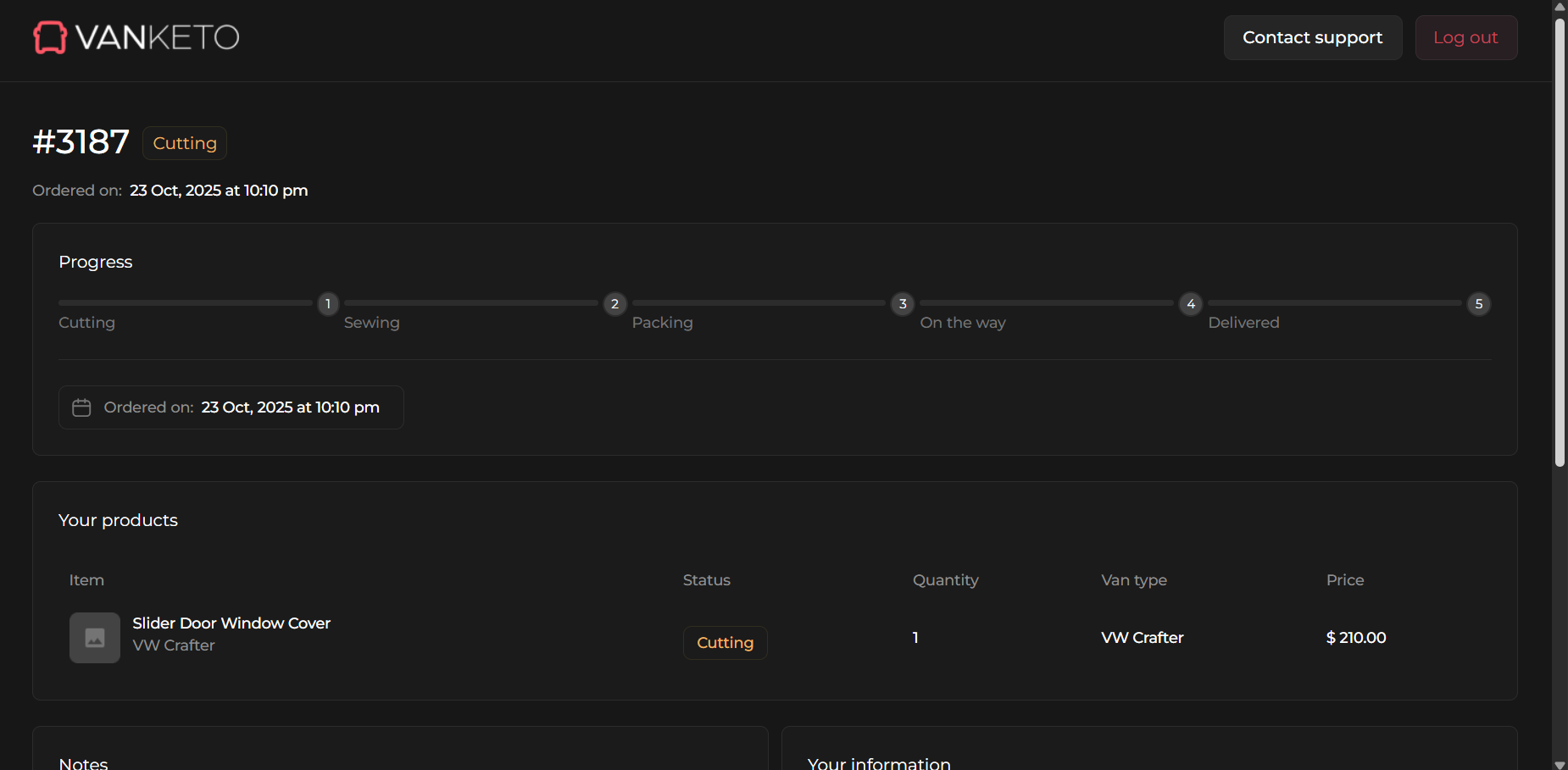 VANKETO - CLIENT PORTAL